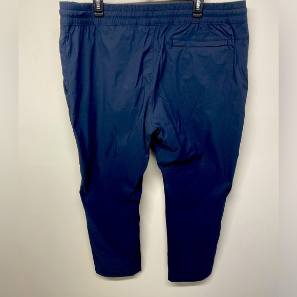 Men’s Drawstring Casual Dress Pants-Navy Blue - Picture 2 of 4